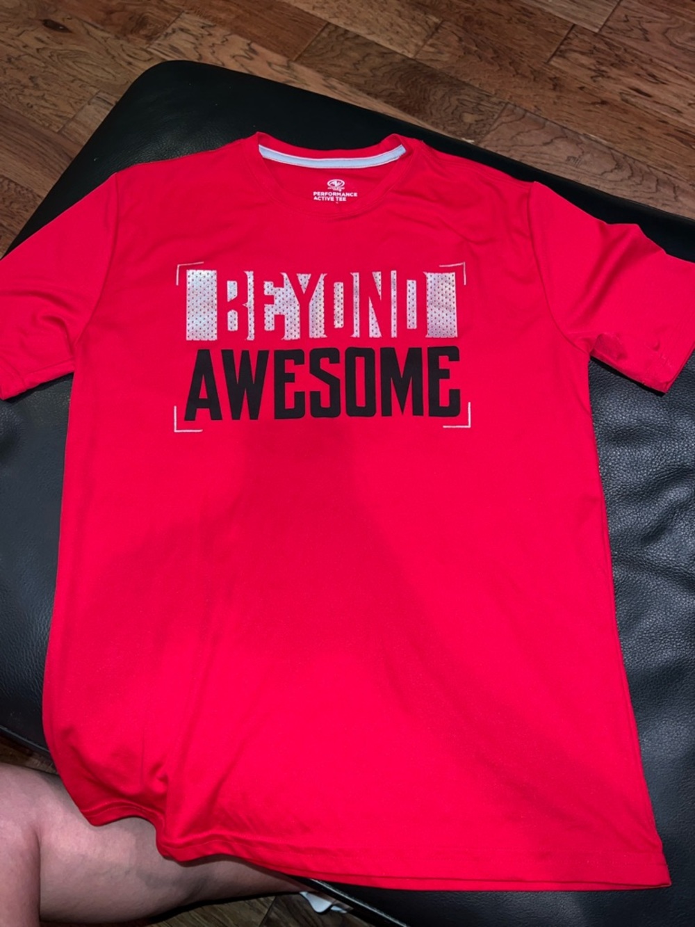 Athletic Works Red 'Beyond Awesome' Graphic Tee